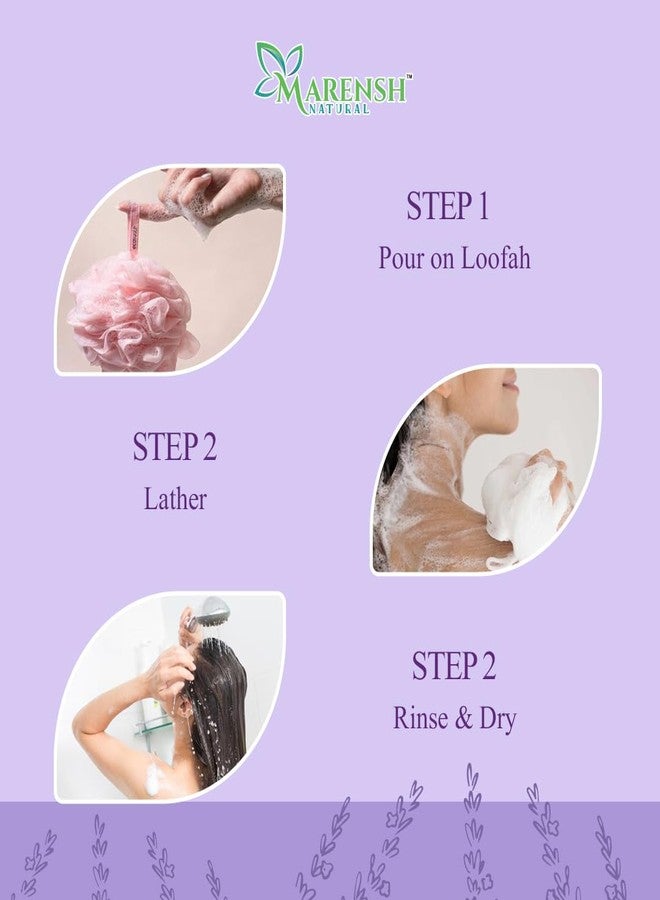 MARENSH Natural Lavender Shower Gel with Essential Oil, Deep Cleansing Body Wash, 300 ml - Image 2