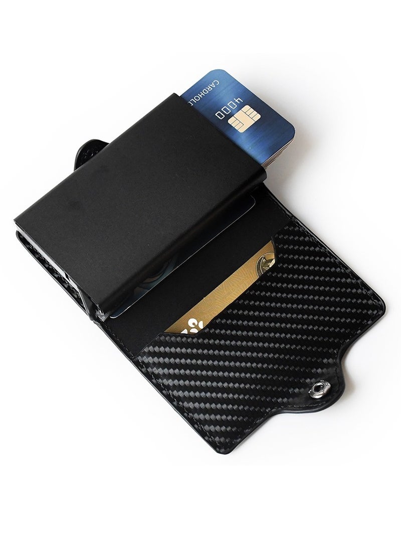 AROAQ - Rfid Card Holder Men Women Airtag Wallet Money Bag Leather Purse Slim Thin Wallets For Apple AirTags Tracker Air Tag - Image 1
