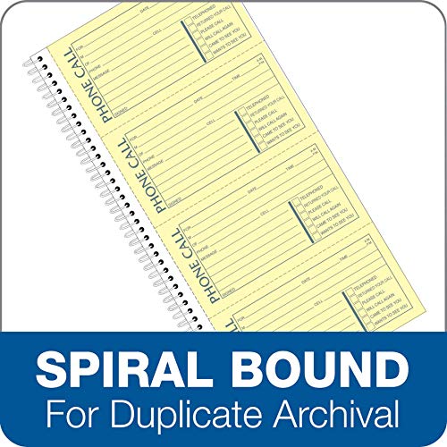 TOPS Phone Message Pad Call Book, Carbonless Paper 2 Part, 2 3/4 x 5, 400 Forms - 74620, White - Image 4