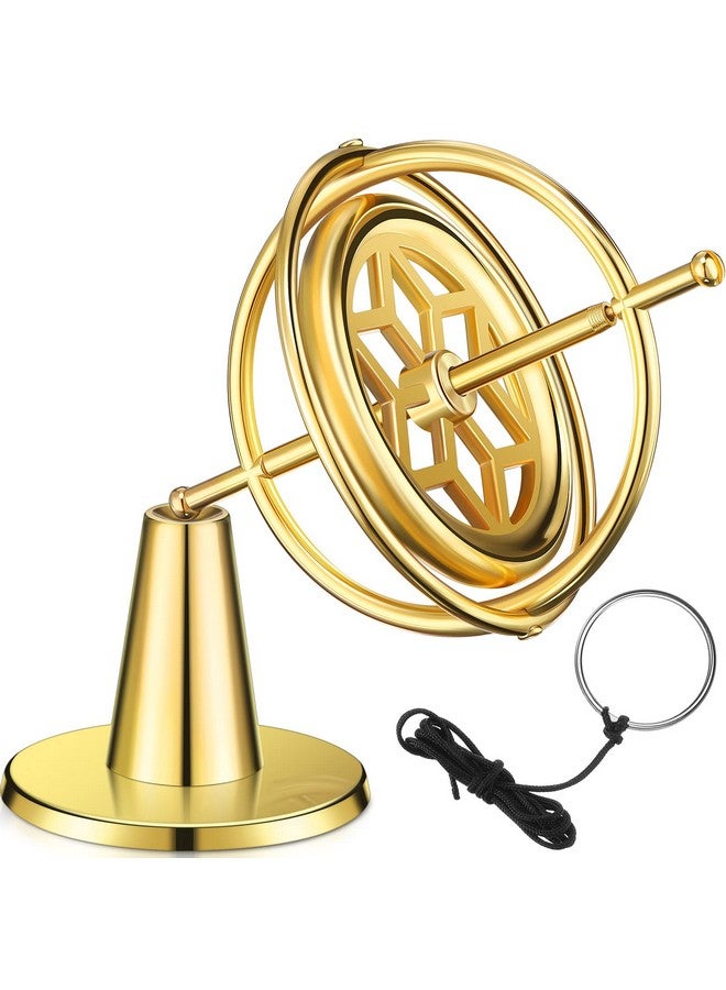 Weewooday Gyroscope Balance Metal Anti Gravity Top For Educational Training Toy (Gold) - Image 1