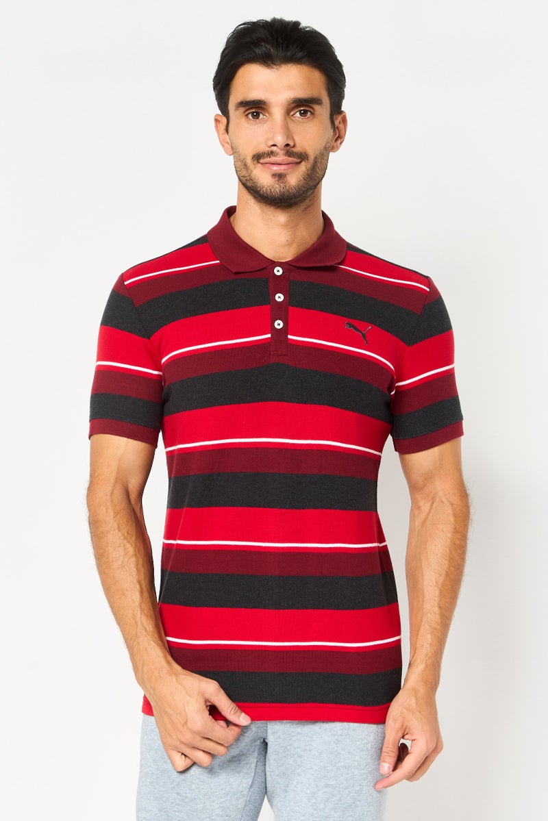 PUMA Men Slim Fit Short Sleeve Outdoor Polo Shirt, Multicolor - Image 1