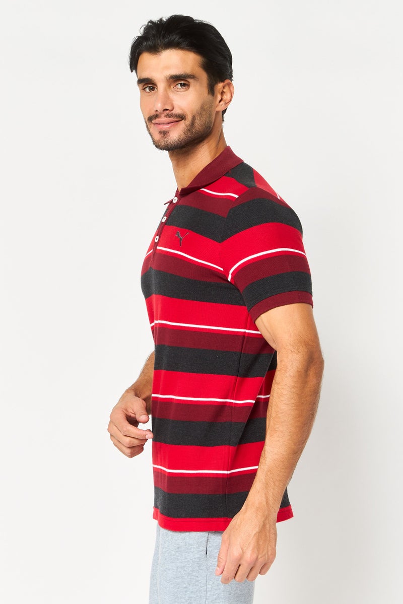 PUMA Men Slim Fit Short Sleeve Outdoor Polo Shirt, Multicolor - Image 3