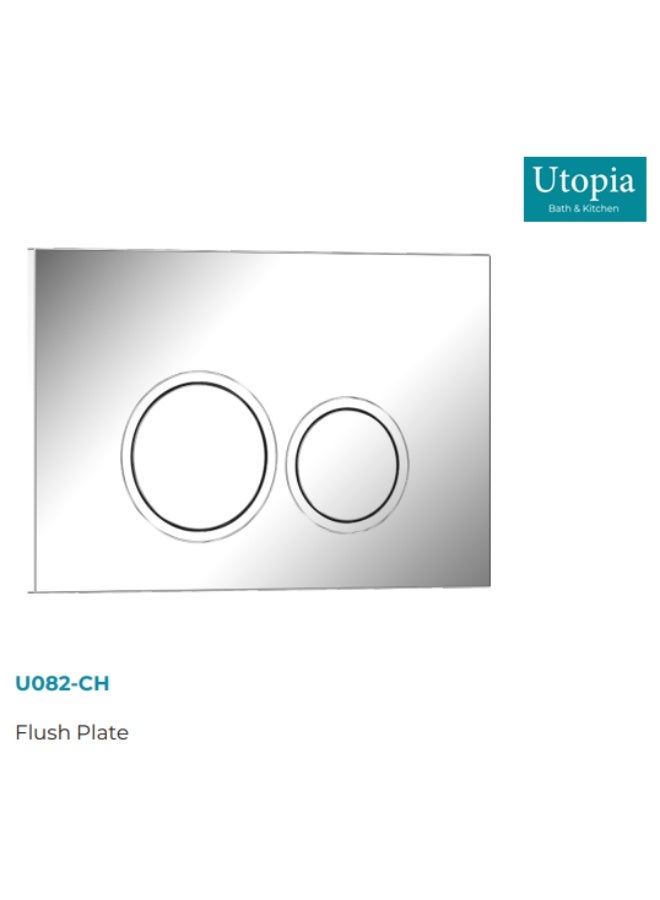 UTOPIA Flush Plate, Chrome (UK-Origin)