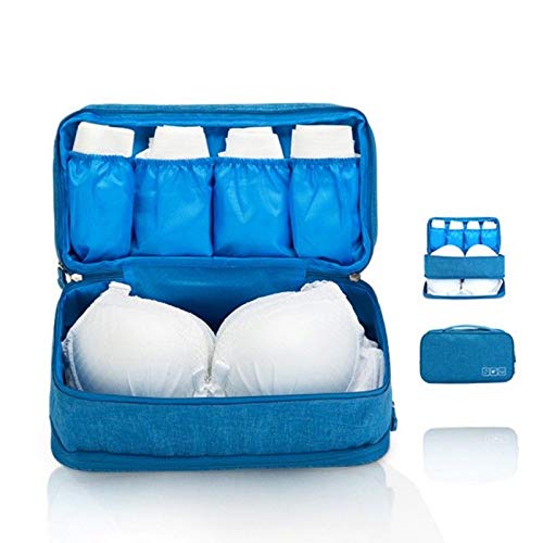 SWADEC SWADEC Double Layer MultiFunctional Travel Bras Underwear Storage Bag Packing Organizer Panties Socks Cosmetic Storage Bag Black  - Image 3