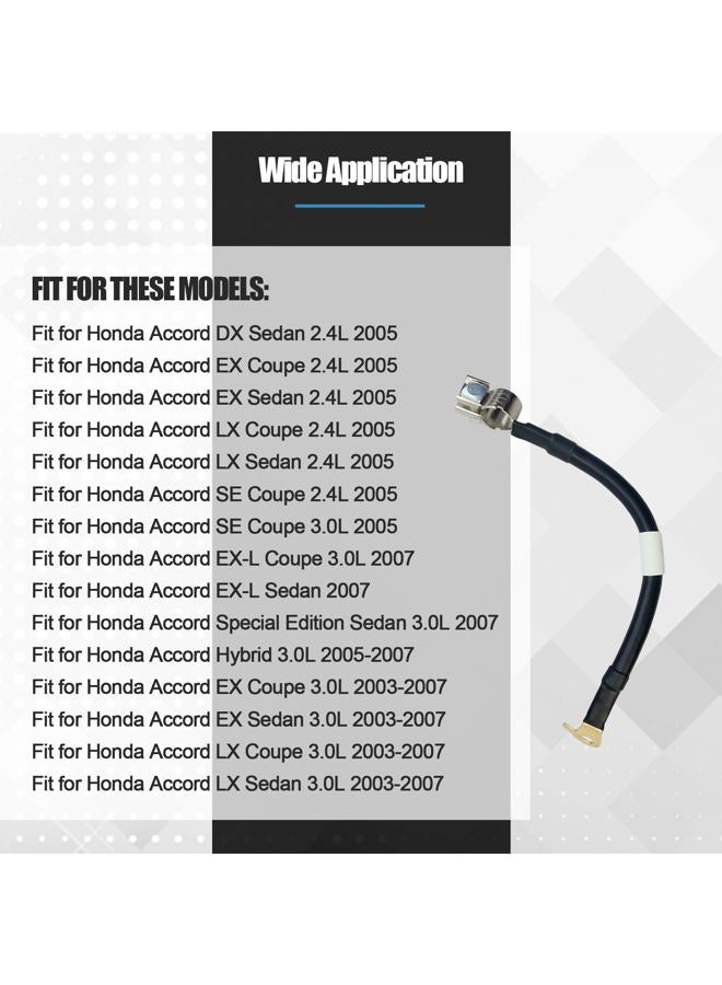 KMBNTU 32600-SDB-A00 Negative Battery Ground Cable Fit for Honda Accord DX EX LX SE Sedan Coupe 2003-2007 Replace 32600SDBA00 - Image 3
