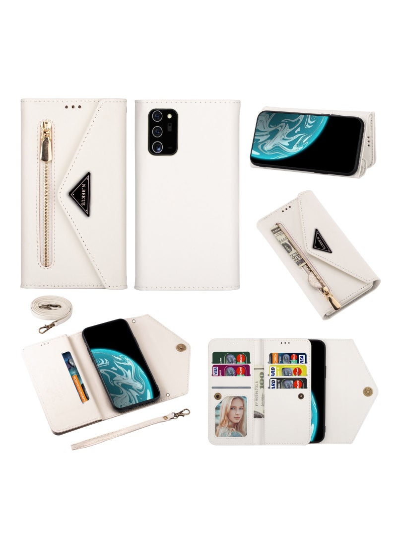 Suteni Flip Cover Card Slots Leather Phone Case for Samsung - Image 3