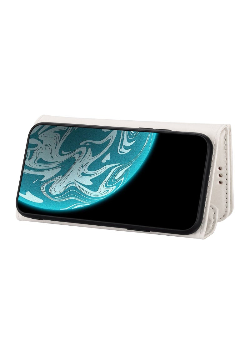 Suteni Flip Cover Card Slots Leather Phone Case for Samsung - Image 2