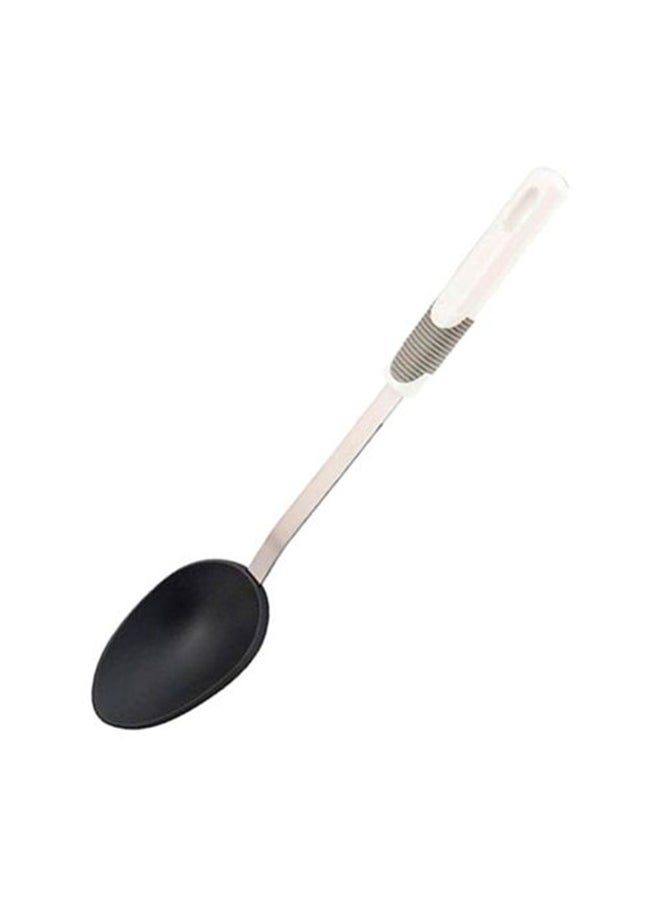Prestige Pro Grip Handle Spoon White/Black/Silver 9.2x4.4cm - Image 1
