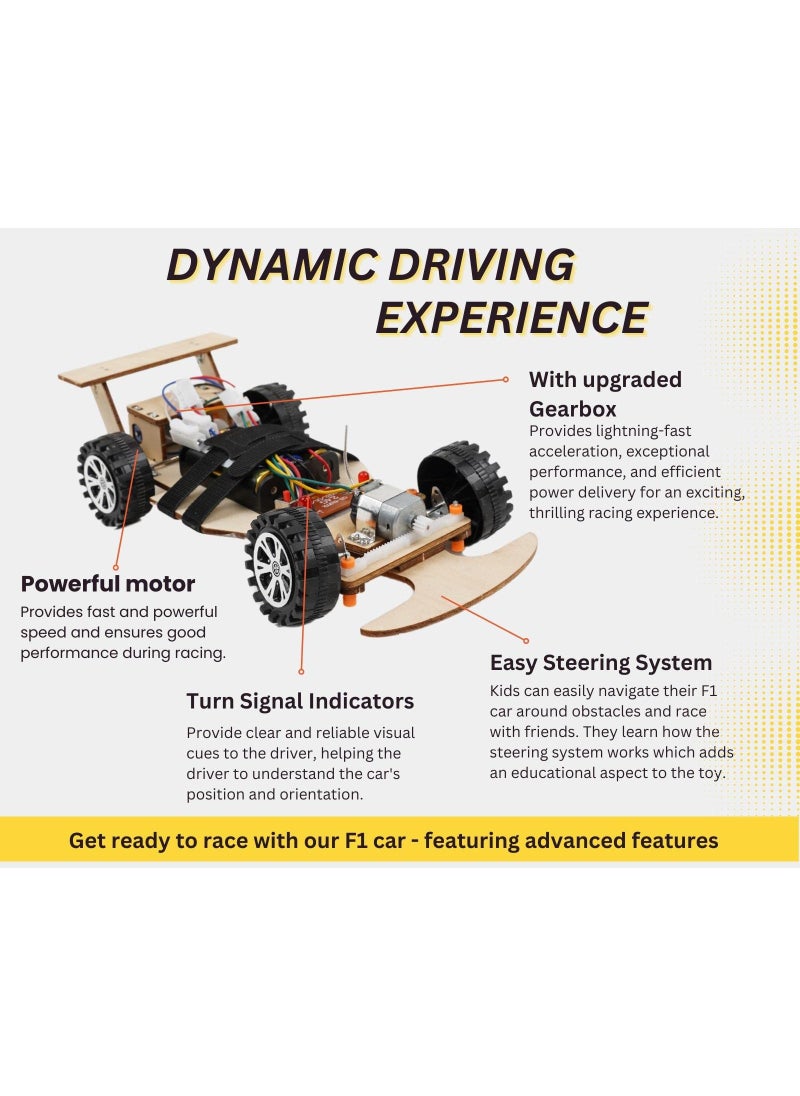 Pica Toys Pica Toys Wireless Remote Control Car Kit F1, Science Project Kit for Kids/Students/Education, STEM Project Model Car Kits to Build, Ideal Choice for Family and School  - Image 5