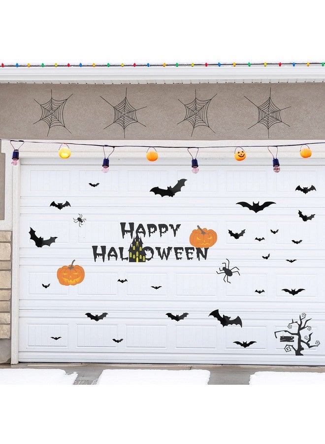 Flutesan Flutesan 28 Piece Halloween Bats Spider Car Magnet Sticker Set: Black Reflective Bat Shaped Magnets for Car, Garage Doors, Metal Doors & Floors - Image 4