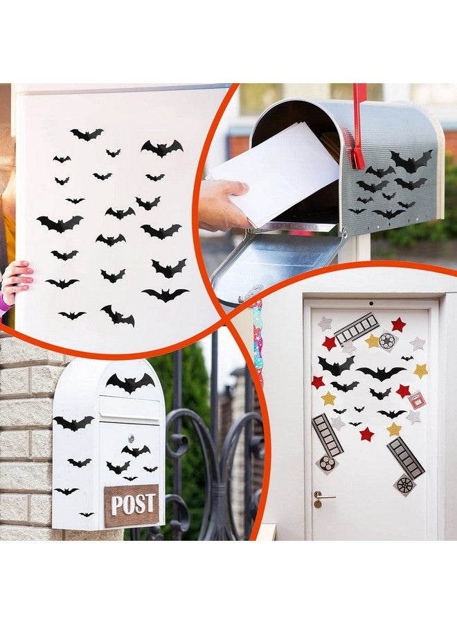 Flutesan Flutesan 28 Piece Halloween Bats Spider Car Magnet Sticker Set: Black Reflective Bat Shaped Magnets for Car, Garage Doors, Metal Doors & Floors - Image 5