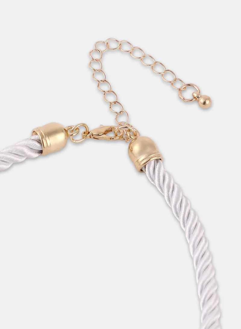 SOHI Conchiglia Rope Artificial Pendant Necklace Jewellery