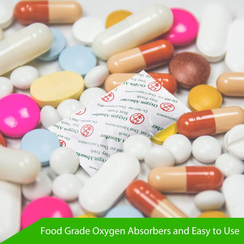 Surpoxyloc (100Sachets) 200cc امتصاص الأكسجين لتخزين الطعام من الدرجة الغذائية رزم امتصاص الأكسجين للطعام - Image 4