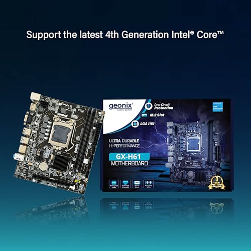 Geonix GX-H61 DDR3 Motherboard | 2.0 USB | Support M.2 and NVMe SSD | LGA 1155 Support Intel 2nd and 3rd Gen CPU | DDR3 RAM | 3 Years Warranty - Image 4