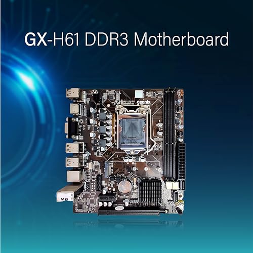 Geonix GX-H61 DDR3 Motherboard | 2.0 USB | Support M.2 and NVMe SSD | LGA 1155 Support Intel 2nd and 3rd Gen CPU | DDR3 RAM | 3 Years Warranty - Image 2