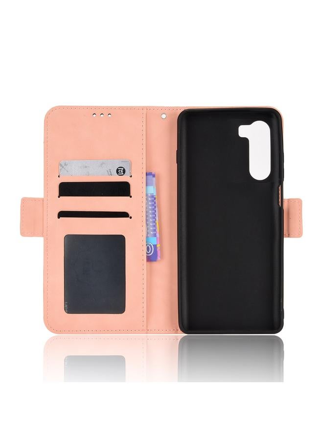 اس-توب جراب لهاتف Motorola Moto G200 5G / S30 جراب هاتف من الجلد بنمط جلد العجل - Image 4