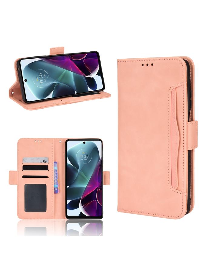 اس-توب جراب لهاتف Motorola Moto G200 5G / S30 جراب هاتف من الجلد بنمط جلد العجل - Image 1