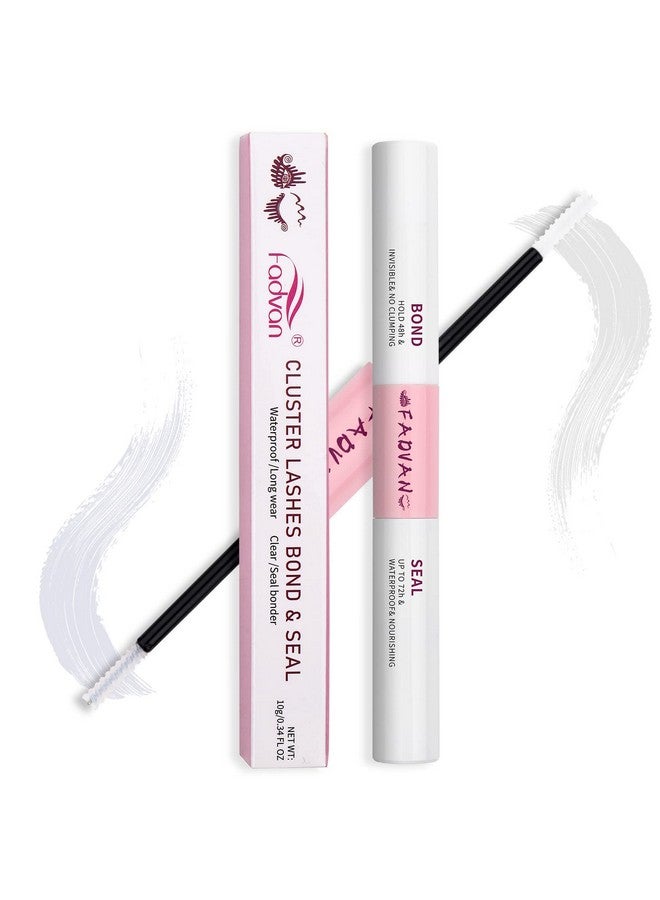 FADVAN Lash Glue, Lash Bond And Seal, Cluster Lash Glue For Individual Cluster Lashes Diy Lash Extension Clear Bond And Seal Lash Glue Super Hold 72 Hours Latex Free For Sensitive Eyes (Clear10Ml) - Image 1