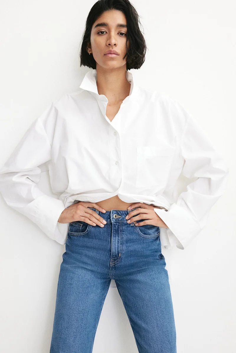 H&M Wide High Jeans