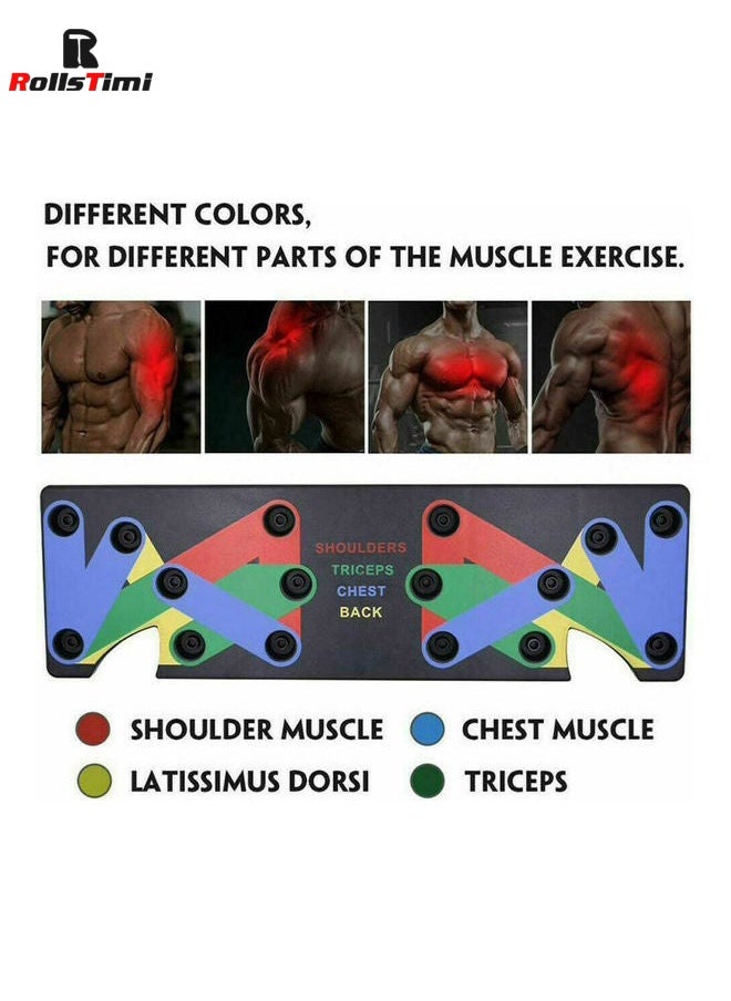 RollsTimi  Push-up Board Fitness System Comprehensive Training 60x6x19cm  - Image 4