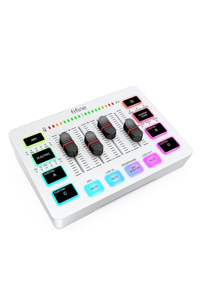 FIFINE Ampligame SC3 Gaming Audio Mixer with XLR Microphone Interface - Image 1