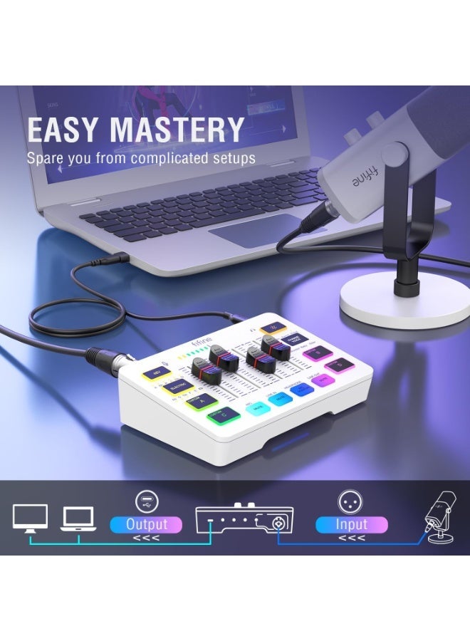 FIFINE Ampligame SC3 Gaming Audio Mixer with XLR Microphone Interface - Image 3