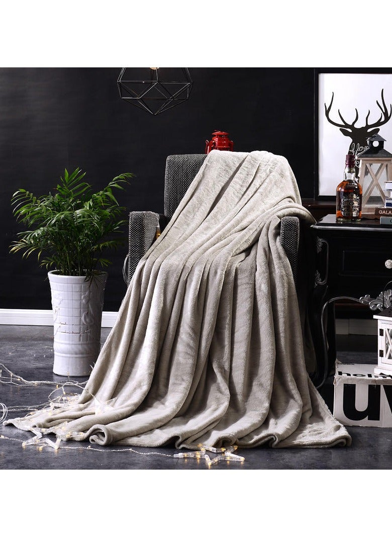 Beautiful soft silky flannel blanket, coral fleece blanket, sofa bedding, ultra-fine plush blanket, 180x200 cm