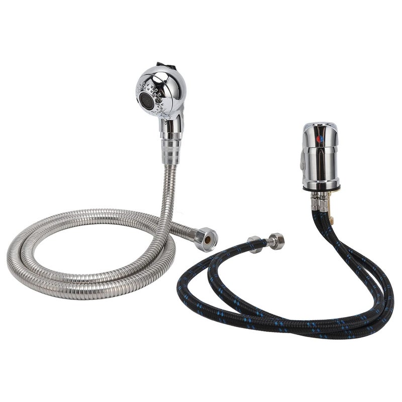 klarako Basin Faucet Shower Head Wash Hair Tap, Salon Shampoo Bowl Faucet and Sprayer Kit for Shampoo Bed Bowl or Backwash Unit, Shampoo Bed Faucet, Hose Basin Faucet Shower Head for Home and Hair Salon - Image 1