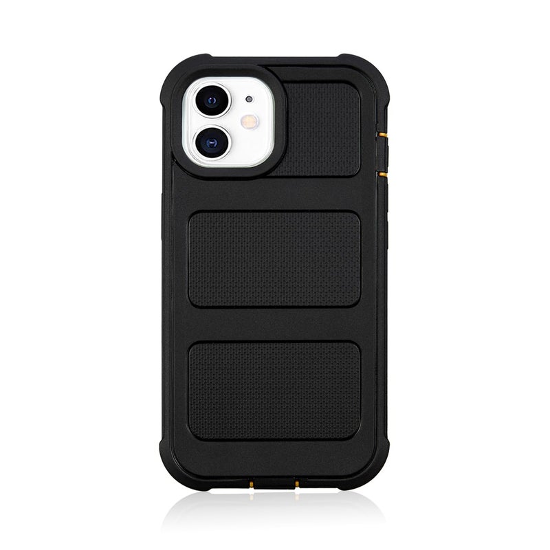 Saiboro for Defender Phone Case iPhone 12 Case with Belt Clip, for Shockproof iPhone 12 Case Heavy Duty Rugged, 2 Layers of Sturdy for iPhone12 Cases, Military-Grade Cover for iPhone12Case Black & Orange - Image 2