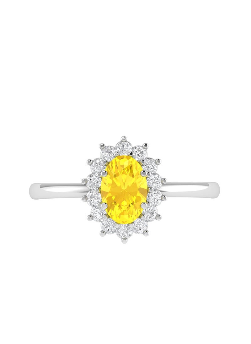 Diana Oval Citrine and Glinting Diamond Ring in 18K White Gold - pzsku/Z2A7809CBC068AE7AE1CDZ/45/_/1737199608/62e46c52-5af8-40c7-b08b-bd7a19abbab9