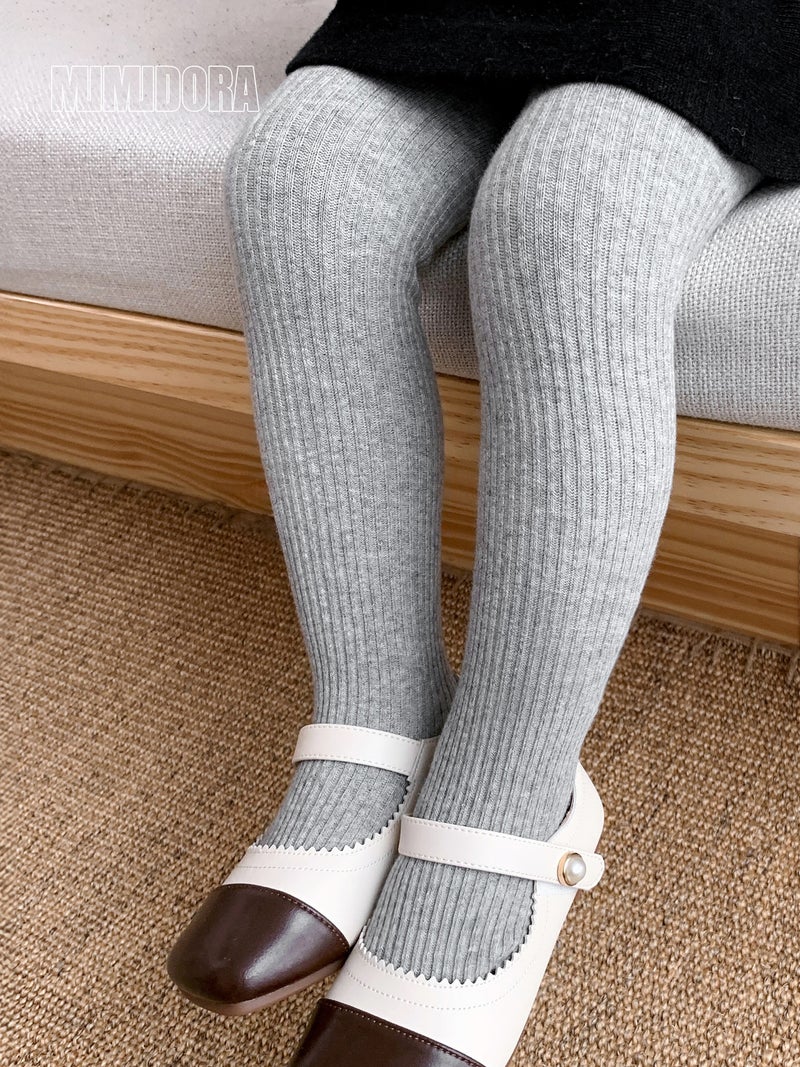 Children'S Pantyhose New Baby Combed Cotton Double Needle Leggings Girls' Jumpsuit Leggings Pantyhose - Image 3