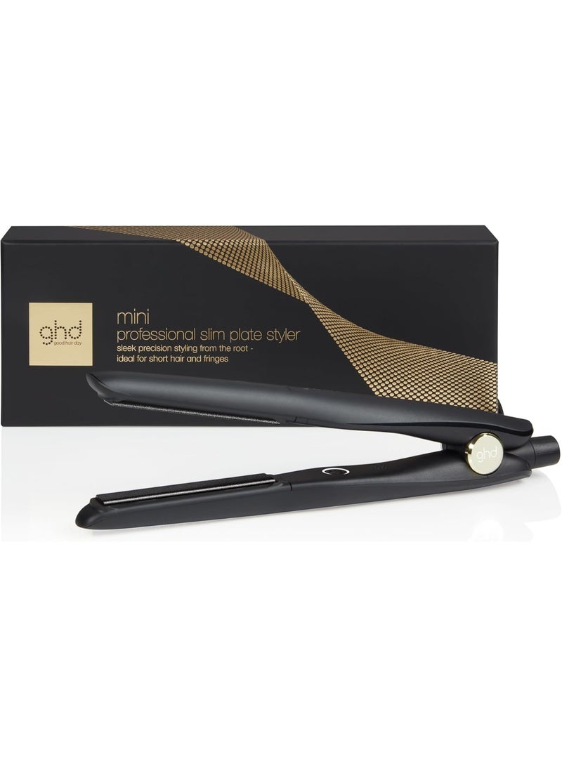 ghd Mini - Slim Plate Hair Straighteners - Black, 40% Slimmer Plates for Precision Styling from The Root, Designed for Short Hair, Fringes and Bobs, 50% More Shine - Image 1