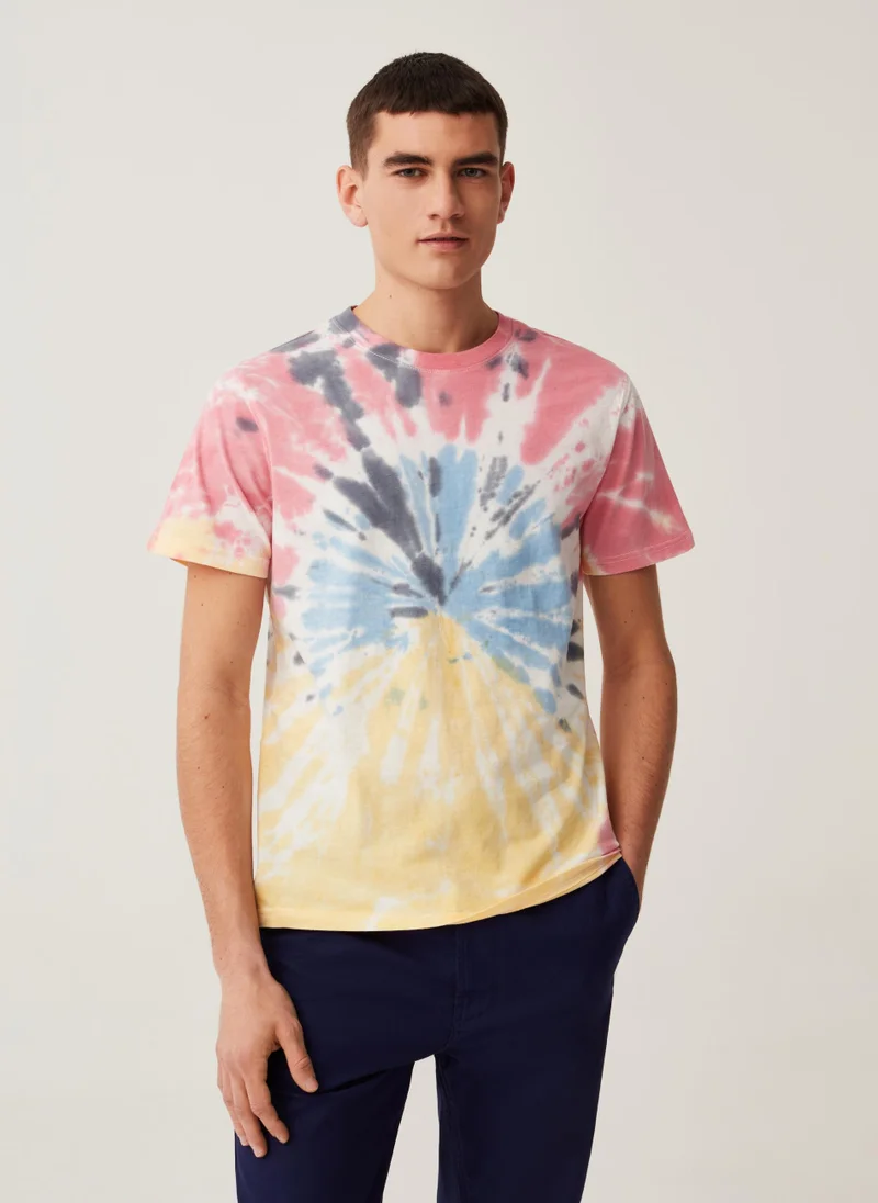 او في اس Ovs Grand&Hills Cotton Tie Dye T-Shirt