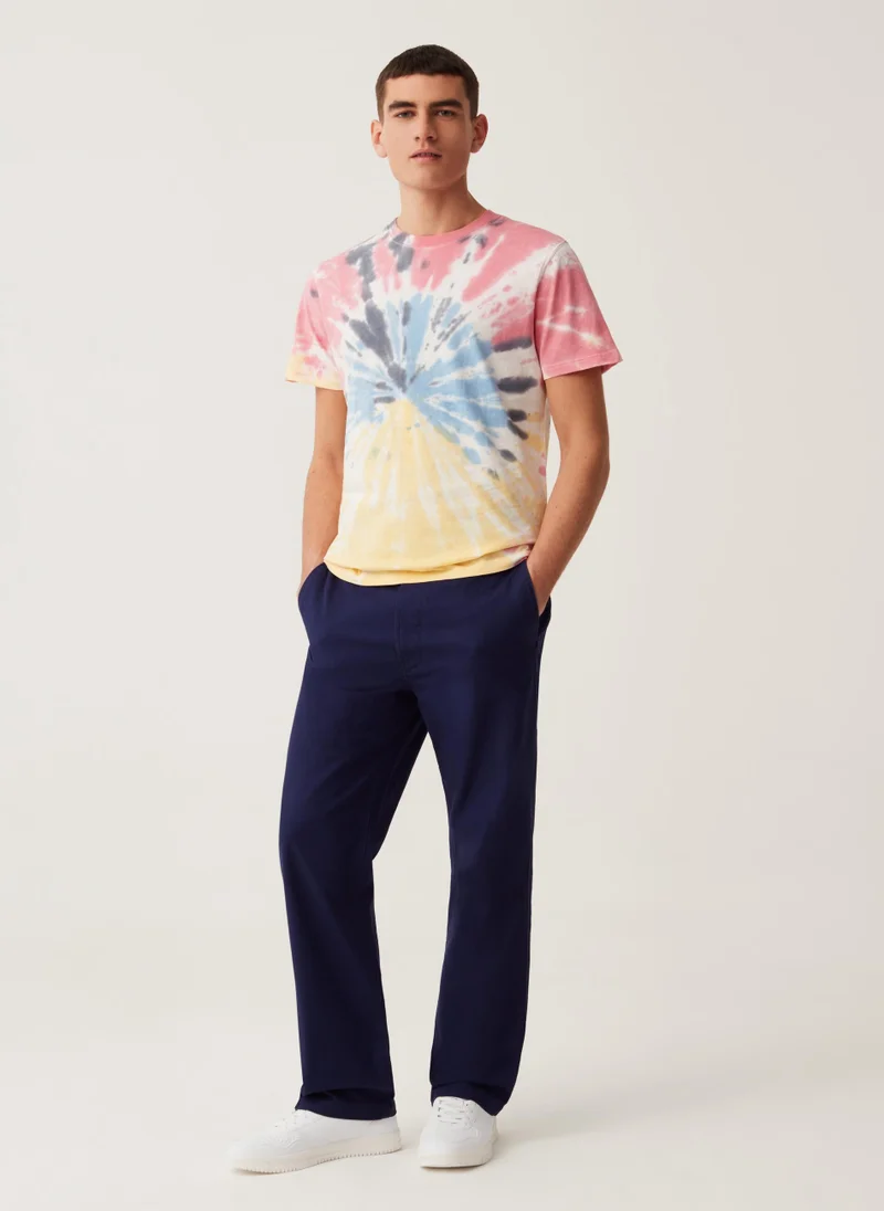 او في اس Ovs Grand&Hills Cotton Tie Dye T-Shirt