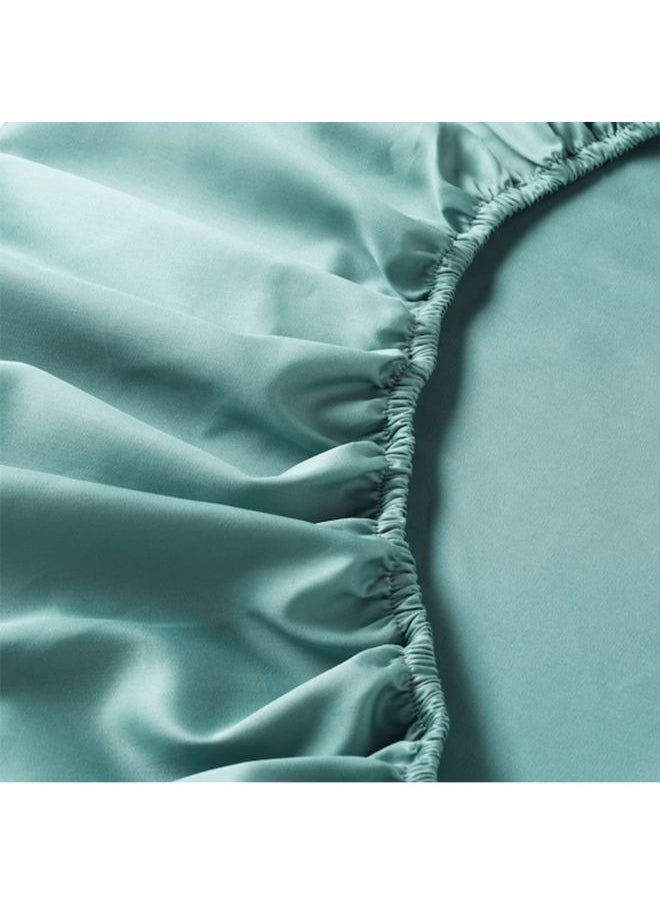 BYFT Orchard Exclusive (Sea Green) Single Size Fitted Sheet and Pillow covers (Set of 2 Pcs) Cotton percale Weave, Soft and Luxurious, High Quality Bed linen -180 TC  - Image 4