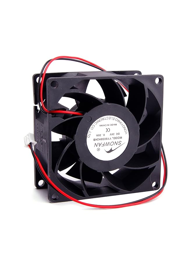 24V Brushless Dc Cooling Fan 80X80X38Mm Mini Cooling Fan Long Life Sleeve Bearing Computer Case Cooling Fan 0.3A 1Pcs  - Image 1