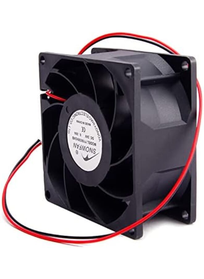 24V Brushless Dc Cooling Fan 80X80X38Mm Mini Cooling Fan Long Life Sleeve Bearing Computer Case Cooling Fan 0.3A 1Pcs  - Image 4