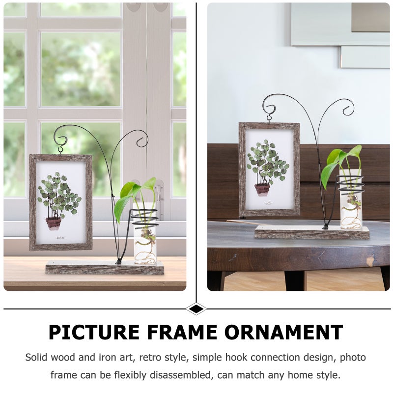 Hydroponics Photo Frame Double-sided Picture Frame Ornament for Home - Image 4