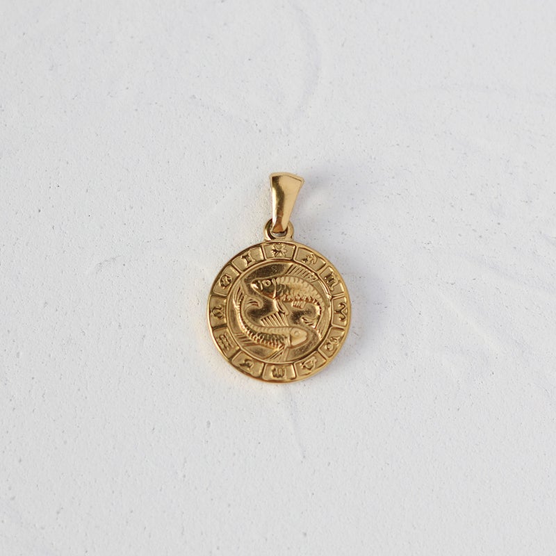 Generic L-Series Pendant Serpentine Rose Coin Clasp Necklace L03 Koi Coin 