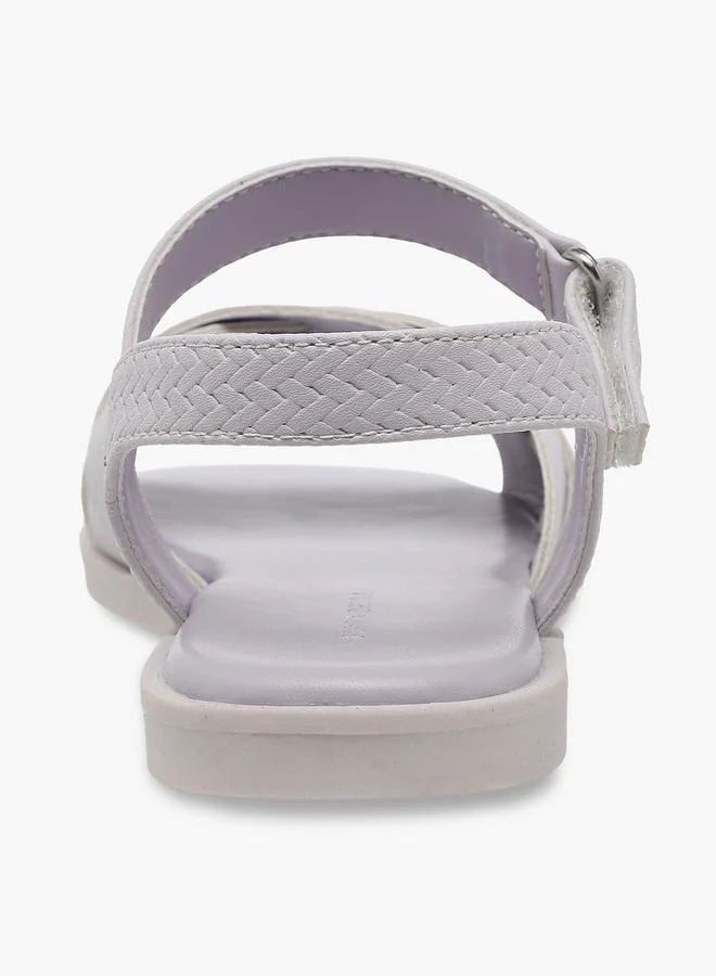 Flora Bella By Shoexpress LILAC Flora Bella Girls Textured Hook & Loop Sandals for Women | Best Price UAE