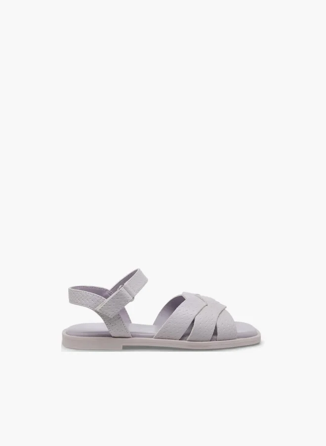 فلورا بيلا من شو إكسبرس Flora Bella Girls Textured Hook & Loop Sandals