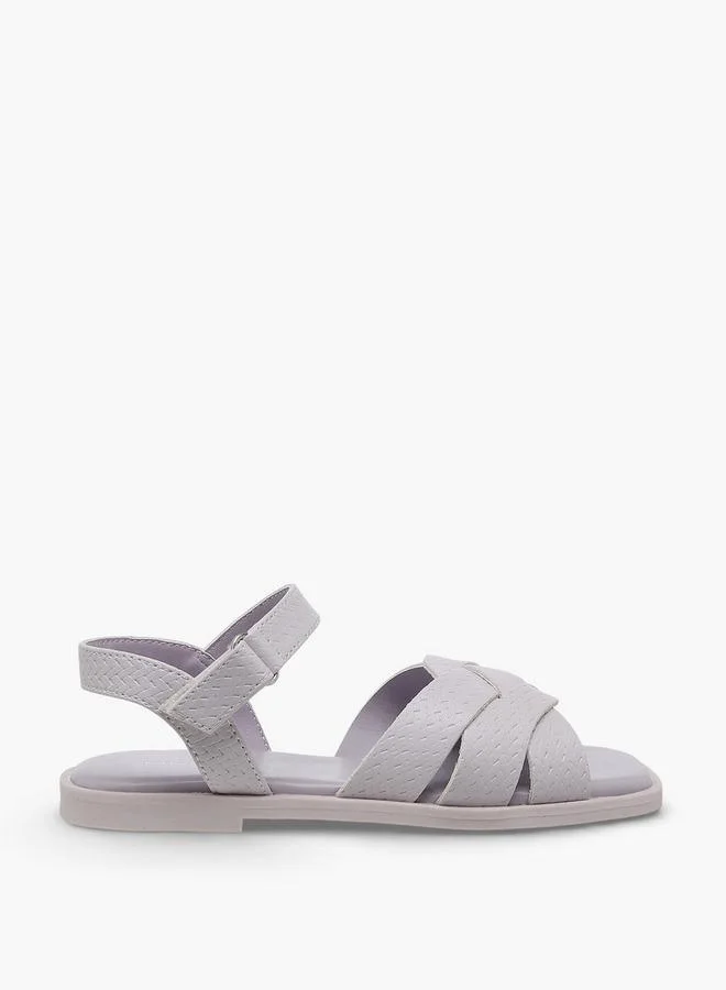 فلورا بيلا من شو إكسبرس Flora Bella Girls Textured Hook & Loop Sandals