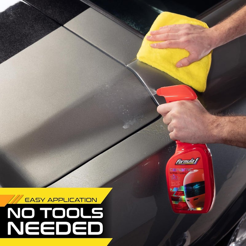 Formula 1 Ceramic Spray Wax 23 oz. - Ultimate Glossy Shine and Protection for All Car Surfaces - Long-Lasting Ceramic Finish - Quick & Easy Application - Image 4