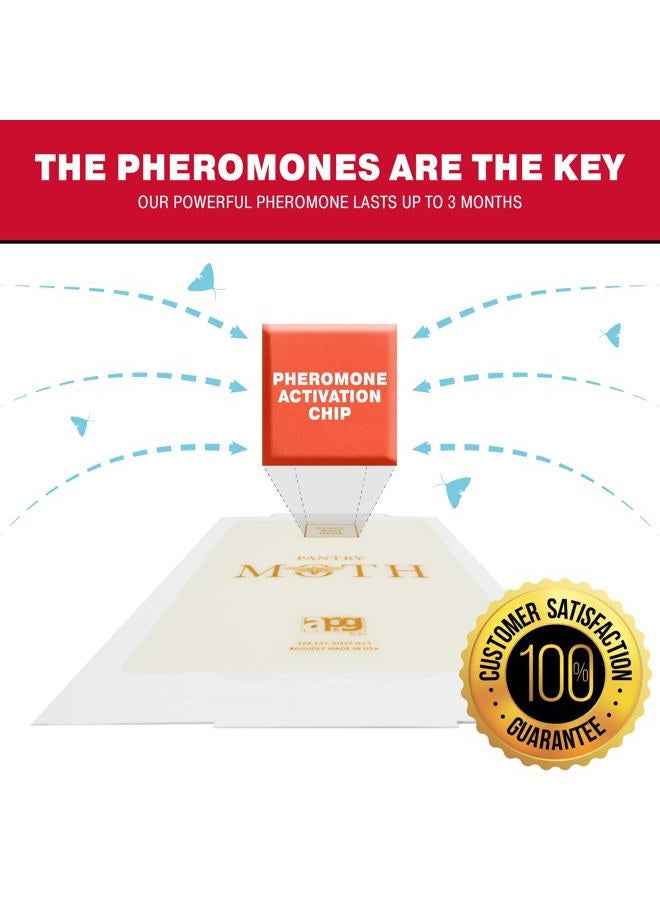 Catchmaster فخاخ الآفات والعث 6-عبوة، قاتل الحشرات لتخزين المطبخ وخزانة المؤن، فخاخ لزجة للعث للمنزل، حماية طعام الحيوانات الأليفة، تخزين خزائن المطبخ، فخ لزج آمن للحيوانات الأليفة - Image 2