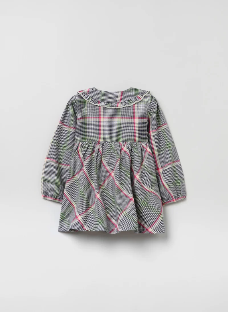 Ovs Ovs Baby Girl Prince Of Wales Check Chemise Dress