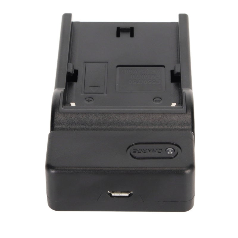 شاحن بطاريات الكاميرا: شحن سريع USB رفيع للغاية 5 فولت - شحن محمول بحمايات متعددة لبطاريات F970 F960 F770 F750 F550 F570، للاستخدام في التصوير الخارجي والسفر - Image 2