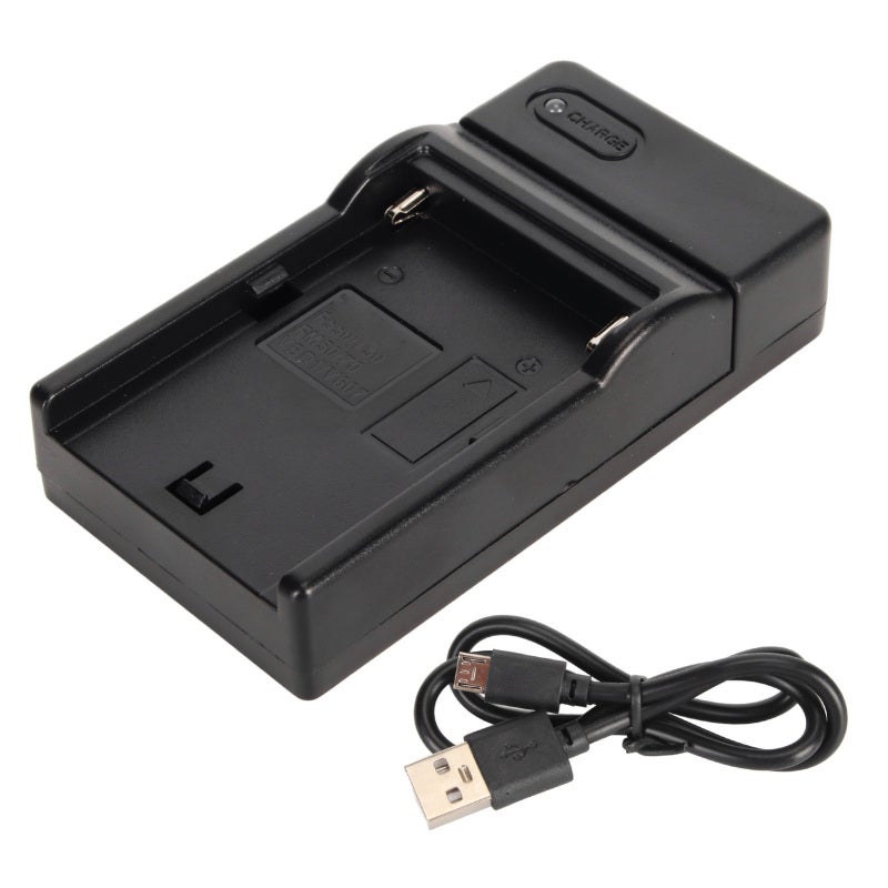 شاحن بطاريات الكاميرا: شحن سريع USB رفيع للغاية 5 فولت - شحن محمول بحمايات متعددة لبطاريات F970 F960 F770 F750 F550 F570، للاستخدام في التصوير الخارجي والسفر - Image 1