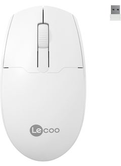 lecoo WS204 Wireless 1200DPI 3-Button Optical Mouse White  - Image 1