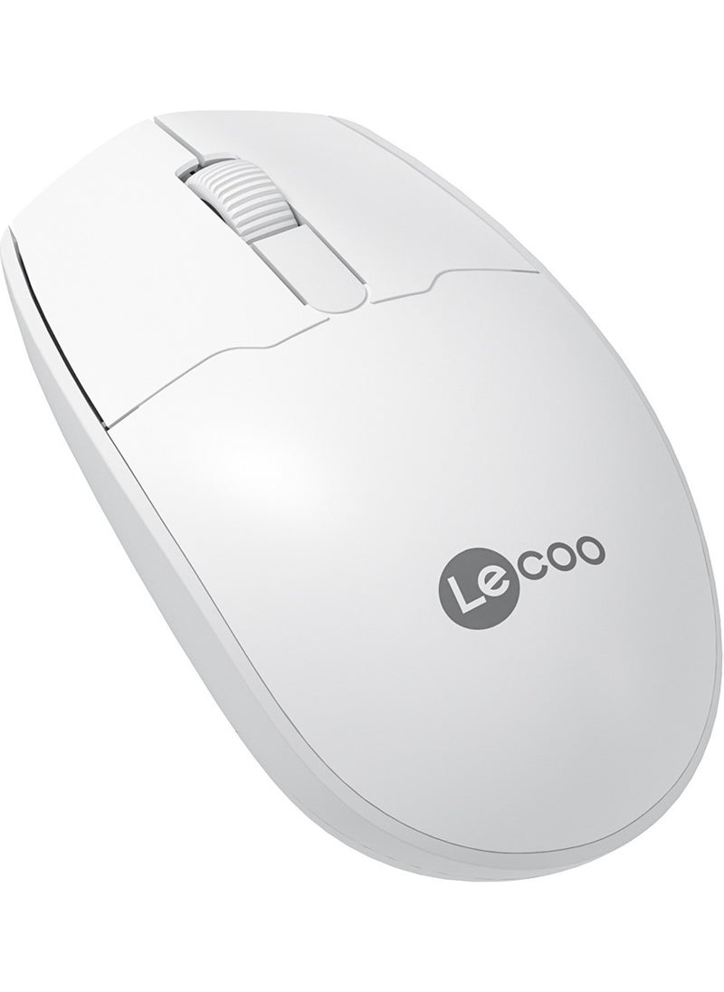 lecoo - WS204 Wireless 1200DPI 3-Button Optical Mouse White - Image 1