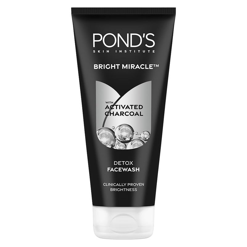 PONDS PONDS Bright Beauty AntiDullness Facewash with Vitamin B3 200gm Ponds Bright Miracle Detox Facewash with 10X Power of Charcoal 200gm - Image 3
